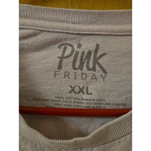 Ladies PINK FRIDAY NICKI MINAJ Pink Tshirt XXL - Picture 2 of 5